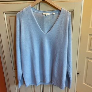 VINCE PALE BLUE WOOL SWEATER